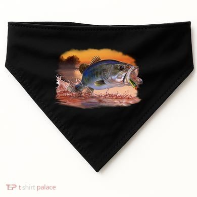 Bass Leaping USA-Made Doggie Bandana