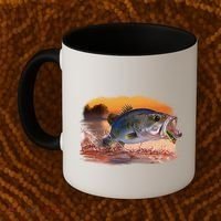 Bass Leaping Coffee Mug thumb 2