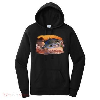 Bass Leaping Women's Hoodie