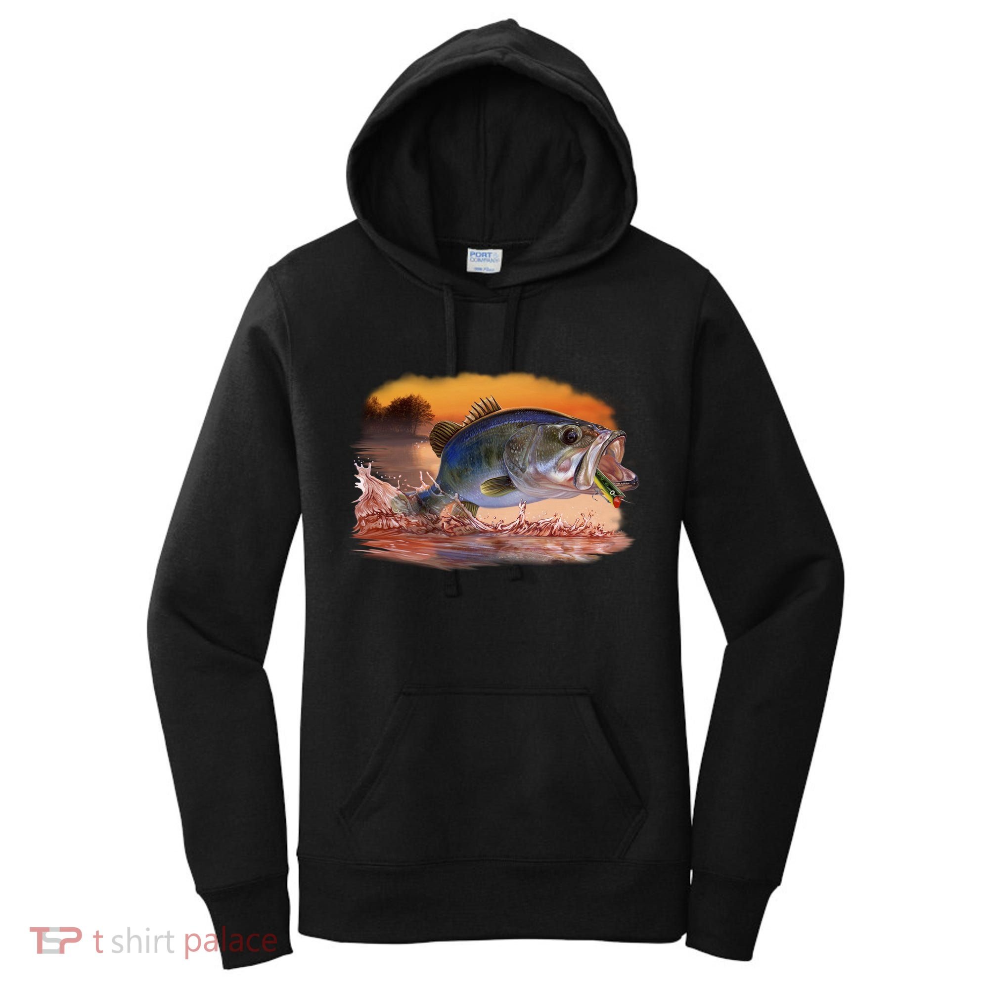 Bass Leaping Women's Hoodie