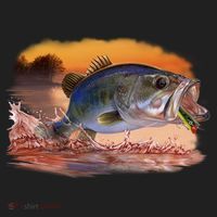 Bass Leaping Golf Towel thumb 3