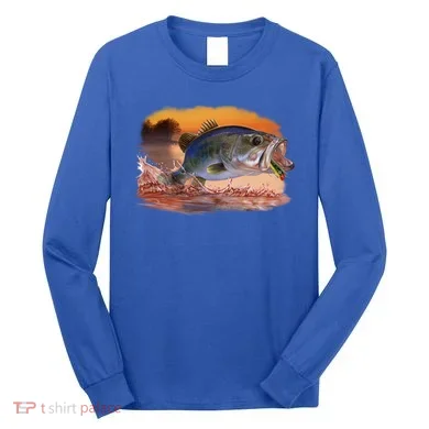 Bass Leaping Long Sleeve Shirt