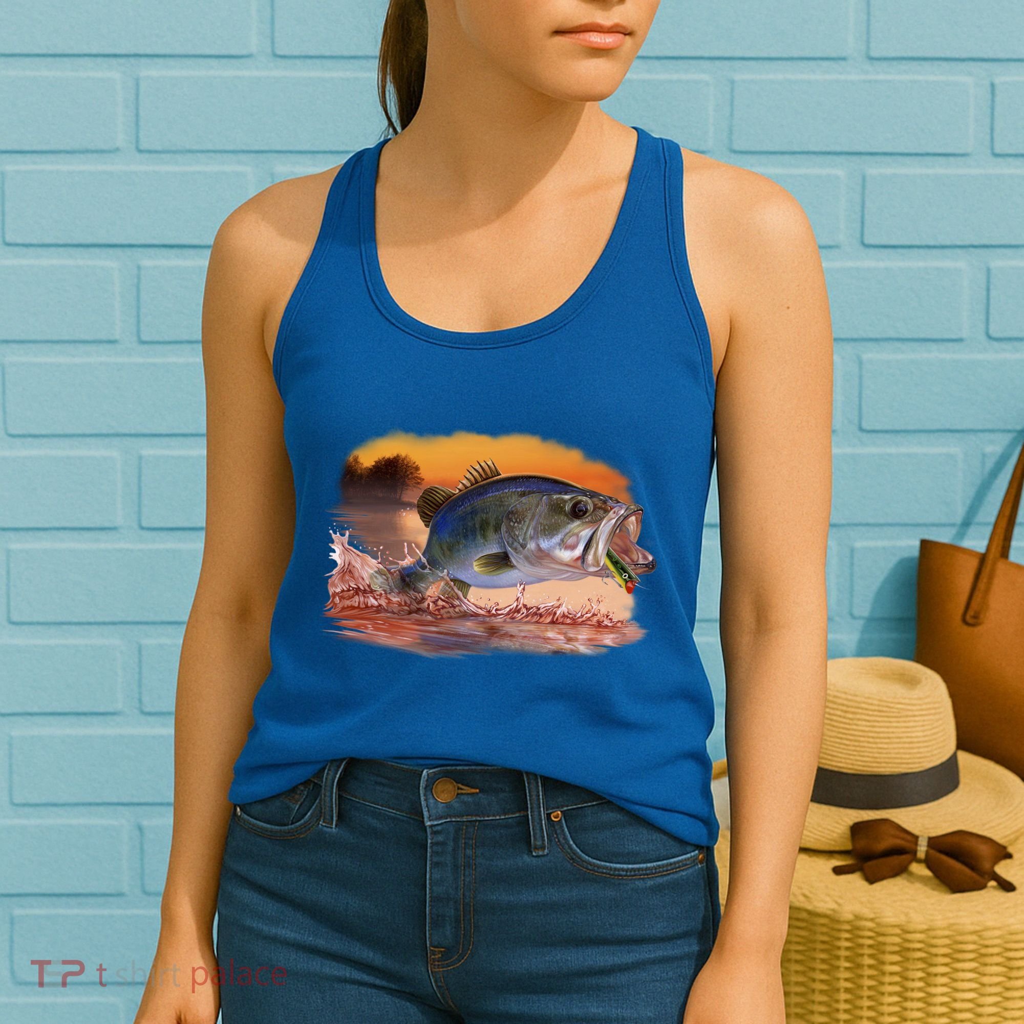 Bass Leaping Women's Tank Top