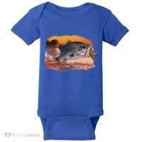 Bass Leaping Baby Bodysuit thumb 0
