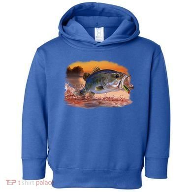 Bass Leaping Toddler Hoodie