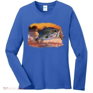 Bass Leaping Women's Long Sleeve Shirt