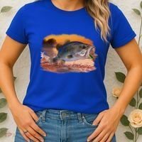 Bass Leaping Women's T-Shirt thumb 2