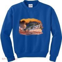 Bass Leaping Kids Sweatshirt thumb 0