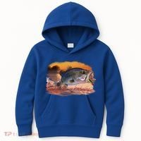 Bass Leaping Kids Hoodie thumb 0