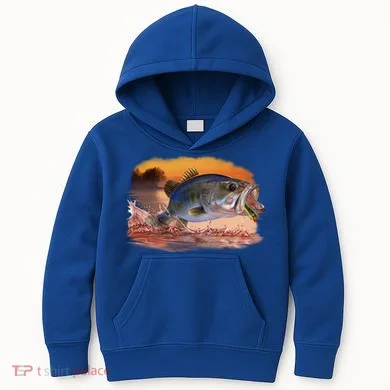 Bass Leaping Kids Hoodie