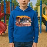 Bass Leaping Kids Hoodie thumb 2