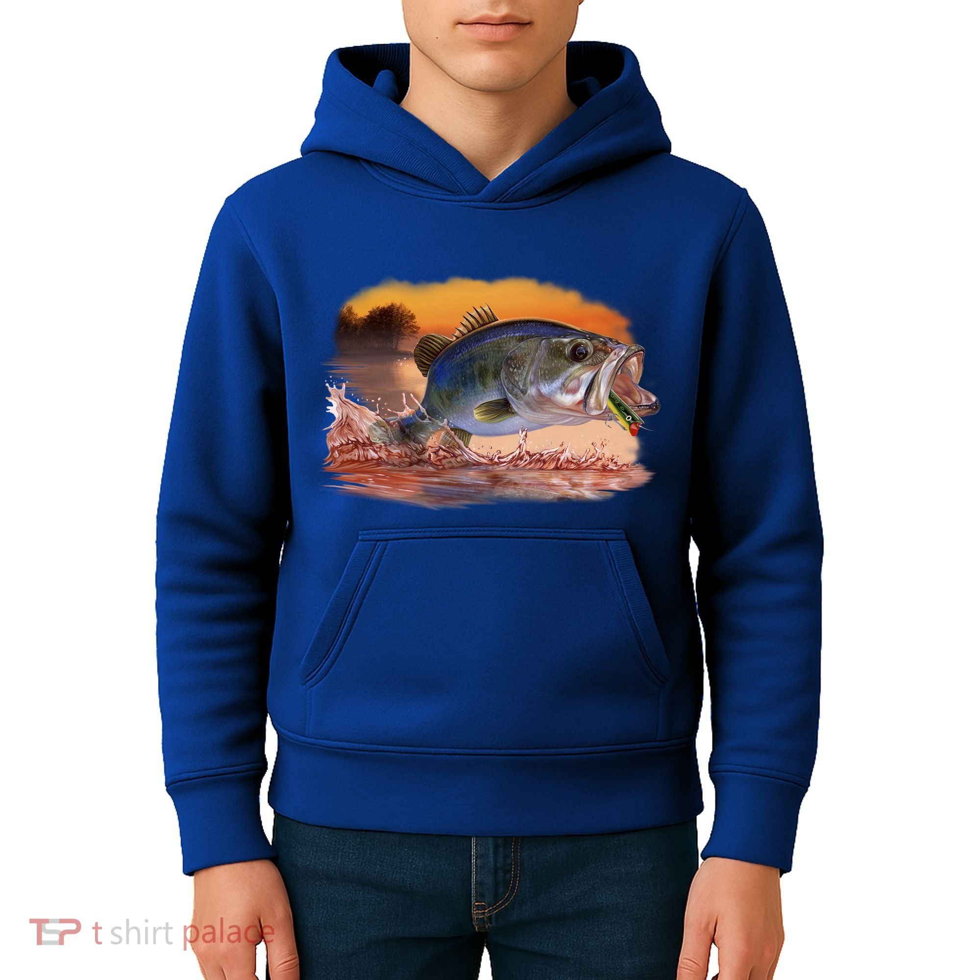 Bass Leaping Kids Hoodie
