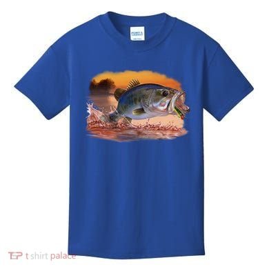 Bass Leaping Kids T-Shirt