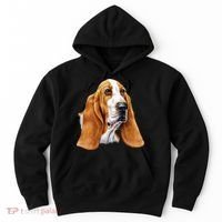 Basset Hound Face Hoodie thumb 0