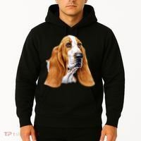Basset Hound Face Hoodie thumb 2