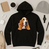 Basset Hound Face Hoodie thumb 3