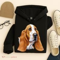 Basset Hound Face Hoodie thumb 4