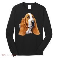 Basset Hound Face Long Sleeve Shirt thumb 0