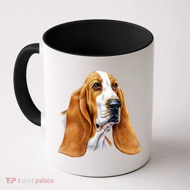 Basset Hound Face Coffee Mug