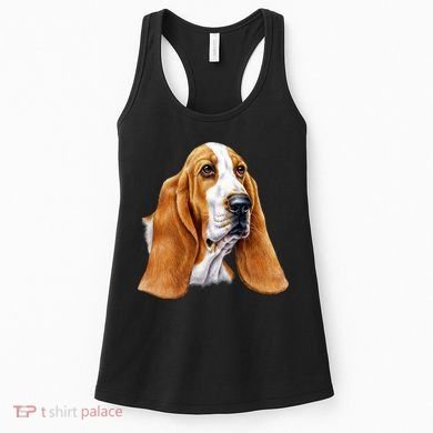 Basset Hound Face Women's Tank Top