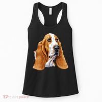 Basset Hound Face Women's Tank Top thumb 0