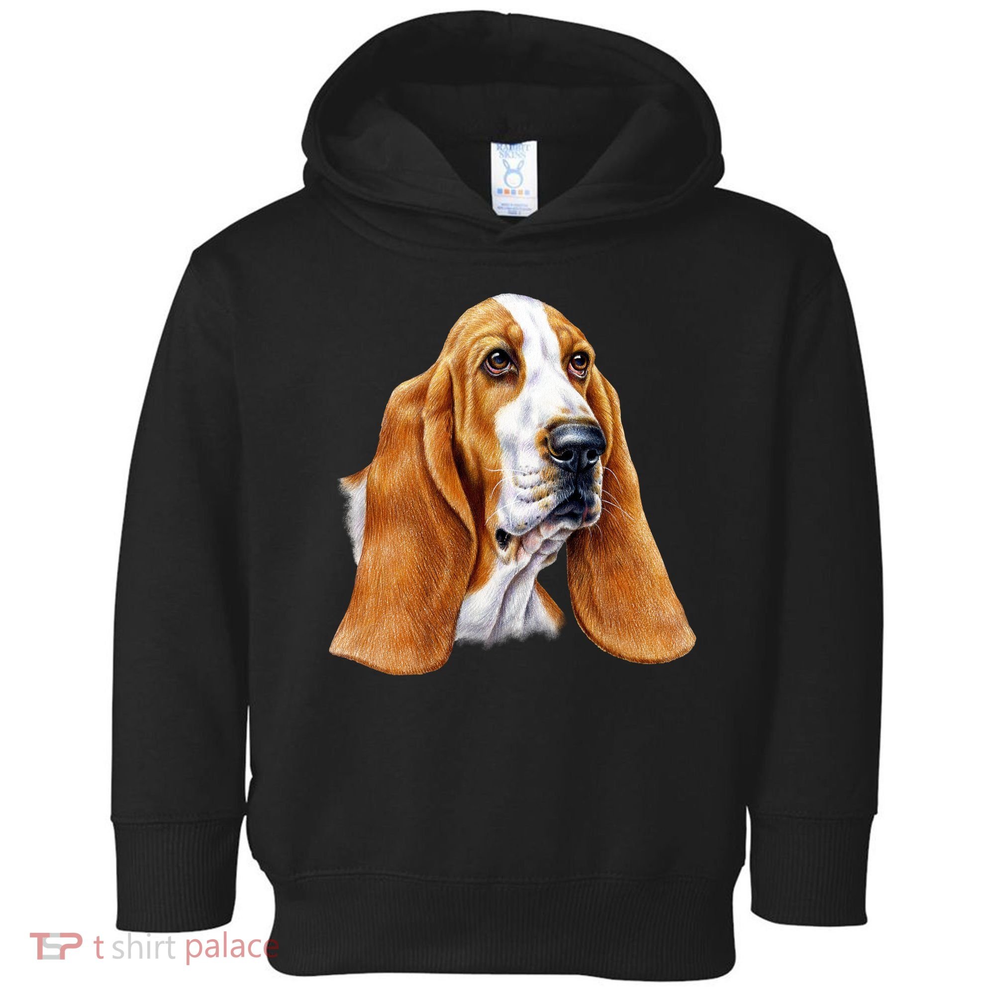 Basset Hound Face Toddler Hoodie