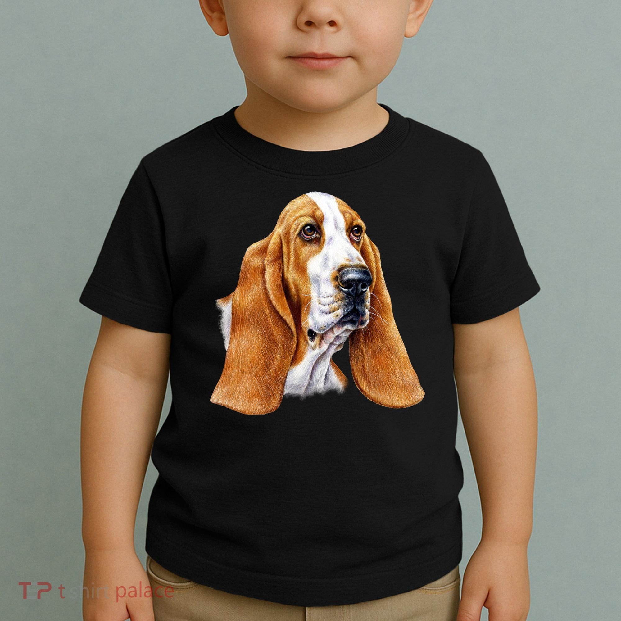 Basset Hound Face Toddler T-Shirt