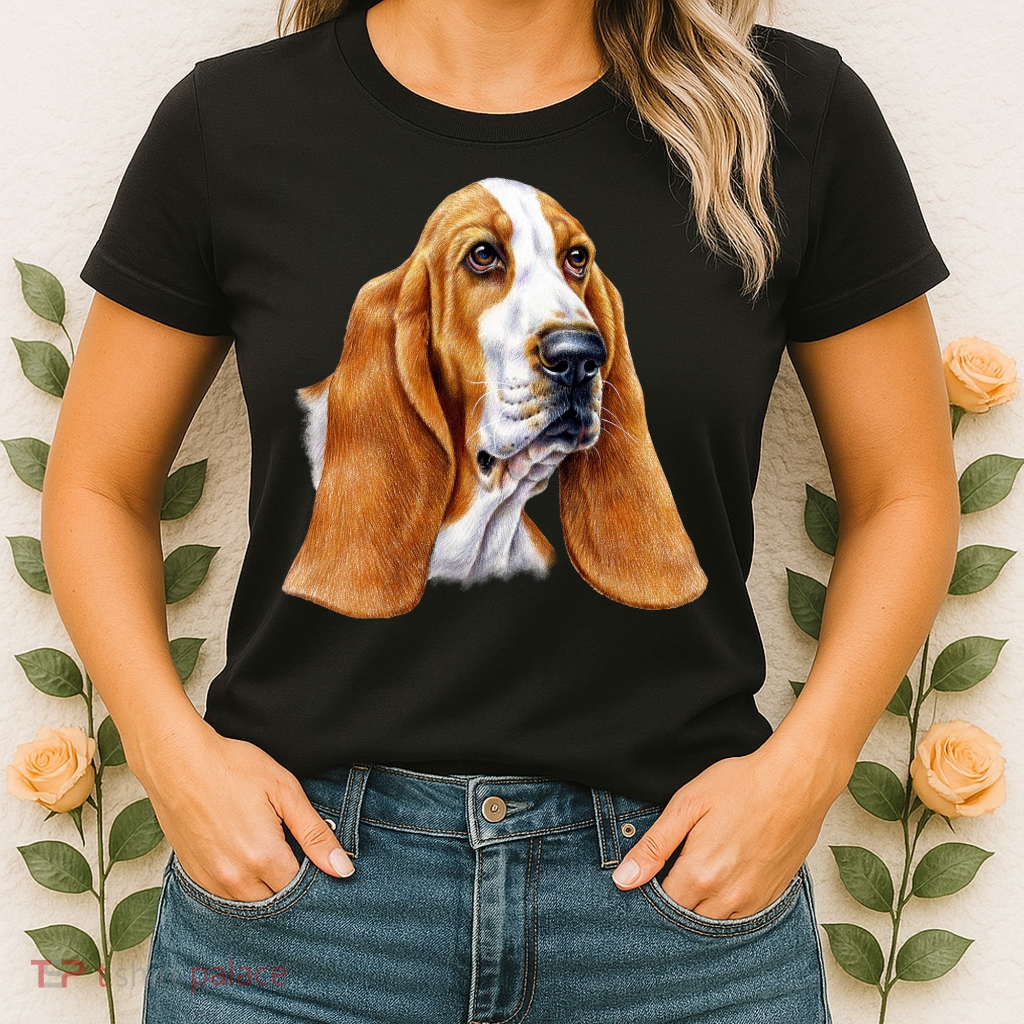 Basset Hound Face Women's T-Shirt