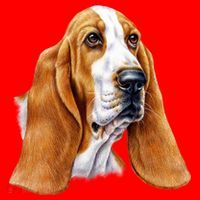 Basset Hound Face Santa Hat thumb 1