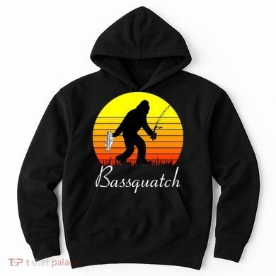 Bassquatch Bigfoot Fishing Hoodie