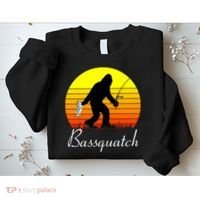 Bassquatch Bigfoot Fishing Sweatshirt thumb 2