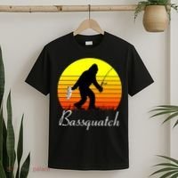 Bassquatch Bigfoot Fishing T-Shirt thumb 2