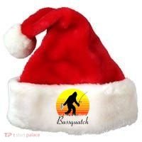 Bassquatch Bigfoot Fishing Santa Hat thumb 0