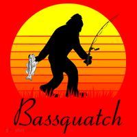 Bassquatch Bigfoot Fishing Santa Hat thumb 1