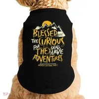 Blessed Are The Curious Doggie Tank thumb 0