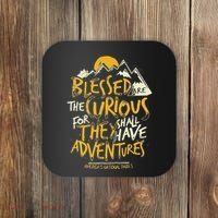 Blessed Are The Curious Coaster thumb 0