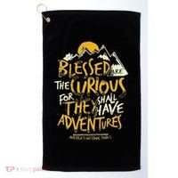 Blessed Are The Curious Golf Towel thumb 0
