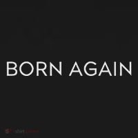 Born Again Trendy Christian Saying Minimal Kids Long Sleeve Shirt thumb 2