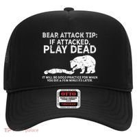 Bear Attack Tip If Attacked Play Dead Hat thumb 0