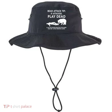 Bear Attack Tip If Attacked Play Dead It Will Be Good Bucket Hat