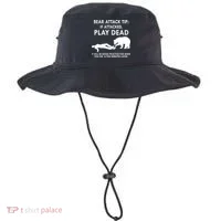 Bear Attack Tip If Attacked Play Dead It Will Be Good Bucket Hat thumb 0