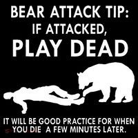 Bear Attack Tip If Attacked Play Dead It Will Be Good Women's Hoodie thumb 2