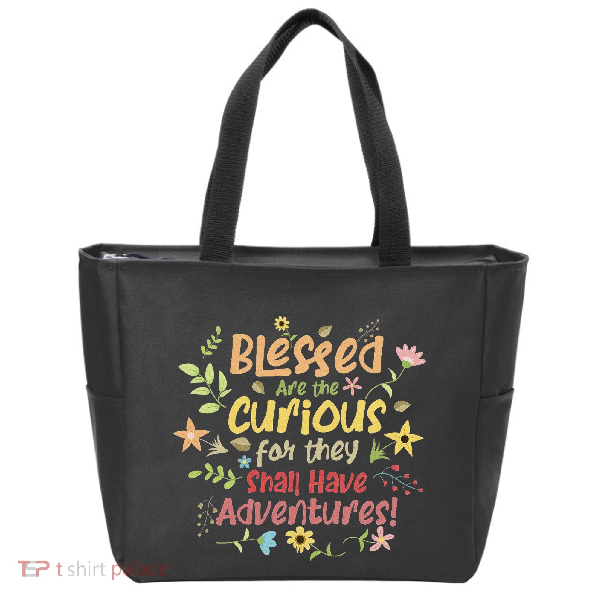 Blessed Are The Curious For They Shall Have Adventures Humor Tote Bag