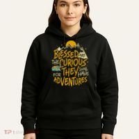 Blessed Are The Curious For They Shall Have Adventures Hoodie thumb 5