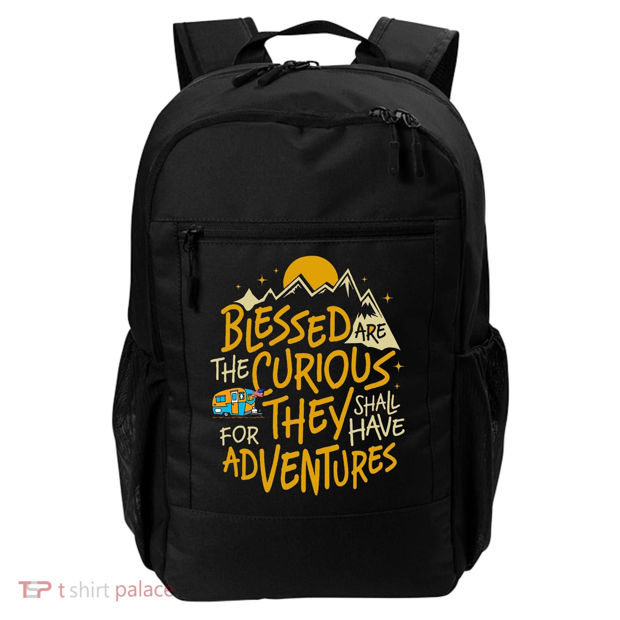 Blessed Are The Curious For They Shall Have Adventures Backpack