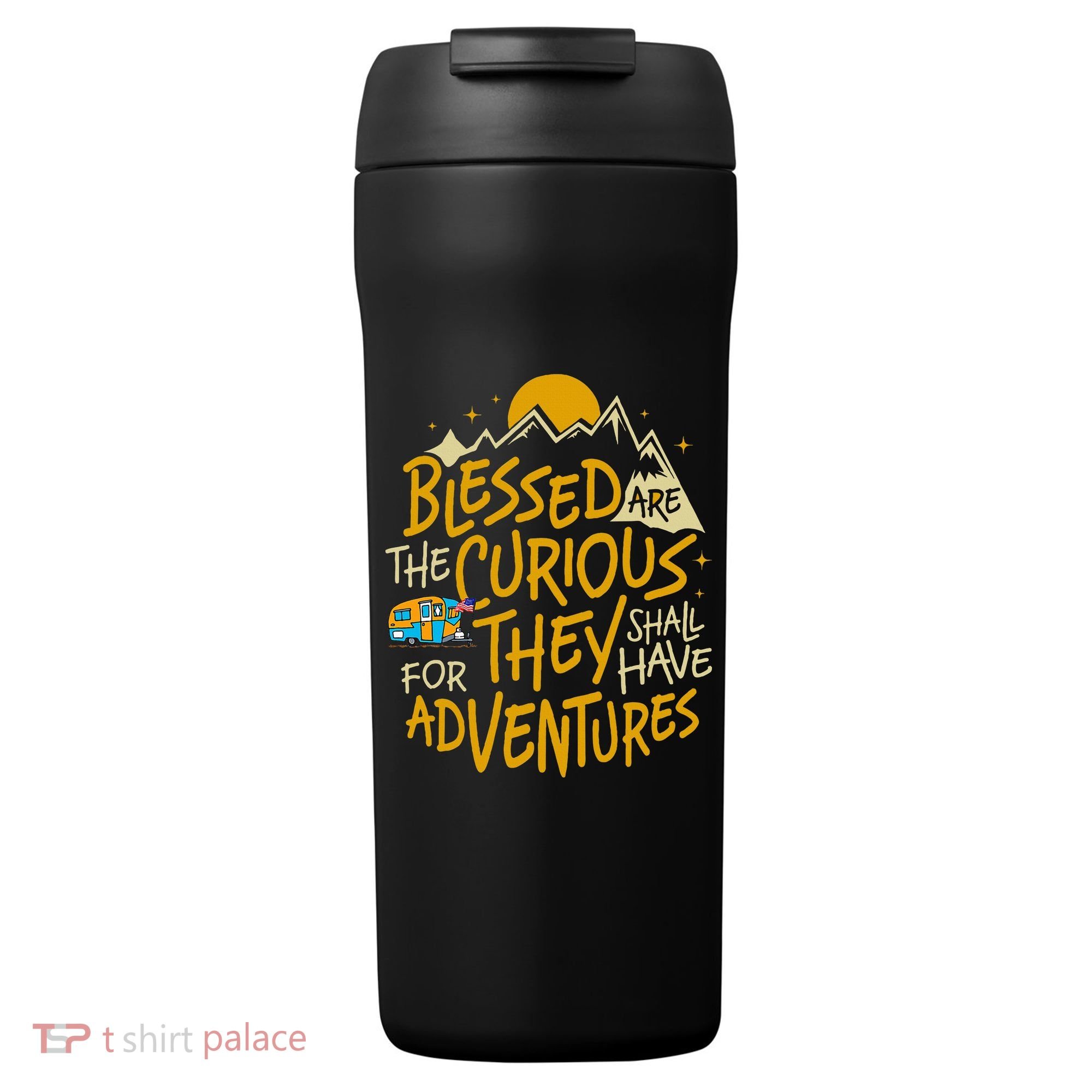 Blessed Are The Curious For They Shall Have Adventures 24oz Duet Stainless Steel Tumbler