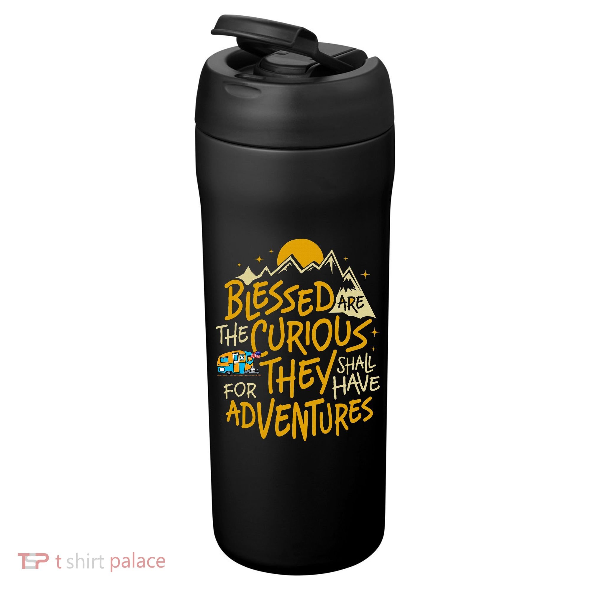 Blessed Are The Curious For They Shall Have Adventures 24oz Duet Stainless Steel Tumbler