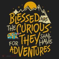 Blessed Are The Curious For They Shall Have Adventures Hat thumb 2