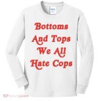 Bottoms And Tops We All Hate Cops Kids Long Sleeve Shirt thumb 0