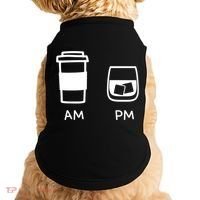 Big And Tall Am To Pm Coffee Whisky Rum Tequila Vodka Doggie Tank thumb 0